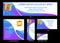 ADV PACK 7 Blue Purple Gradient company banner backdrop advertisement corporate set or pack