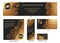 ADV PACK 7 Gold Luxury elegant company banner backdrop advertisement corporate set or pack