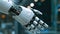Advanced android robot hand, a marvel of futuristic technology, Ai Generated