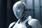 Advanced artificial intelligence robot portrait. Generative AI