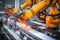 Advanced Automation, Robot in Action on Industrial Production Line