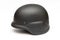 Advanced combat helmet of the US Armed Forces with a chin strap on a white background, isolate. Military equipment and equipment f