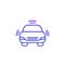 Advanced driver-assistance system line icon