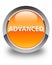 Advanced glossy orange round button