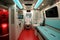 Advanced Modern ambulance inside transport. Generate Ai