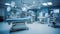 Advanced operating room with lots of equipment for surgical specialists