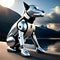 Advanced robot dog - ai generated image