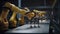 Advanced Robotic Arm Operating on a Manufacturing Assembly Line