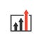 Advantage icon, business growth concept