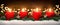 Advent decoration with four burning candles