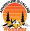 Adventure Is Calling Mountains SVG Vector Design