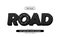 Adventure drive tyre road editable text effect