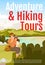 Adventure and hiking tours brochure template