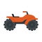 Adventure quad bike icon, flat style