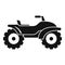 Adventure quad bike icon, simple style