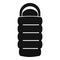 Adventure sleeping bag icon, simple style