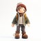 Adventure-themed Doll With Earthy Colors And Backpack