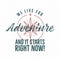 Adventure vintage label print design. Live for adventure sign. Typography style with wind rose symbol. Best for t shirt