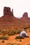 Adventures Pitched Tent in Monument Valley Mitten Buttes