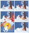 Adventures of a Snowman with a firework. Cartoons and Comics for you Design