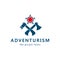 Adventurism. Pirate tales. Logo.