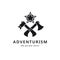 Adventurism. Pirate tales. Logo.