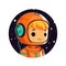 Adventurous Astronaut Kid