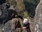 Adventurous climbing on the Salazes crest