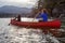 Adventurous Girls Canoeing in Howe Sound