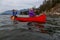 Adventurous Girls Canoeing in Howe Sound