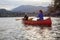 Adventurous Girls Canoeing in Howe Sound