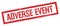 ADVERSE EVENT red grungy rectangle stamp