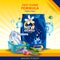 Advertisement banner of stain and dirt remover powder laundry detergent for clean and fresh cloth