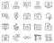 advertisement, house, news set vector icons. Real estate icon set