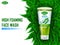 Advertisement promotion banner for cool and refreshing foaming face wash