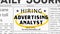 Advertising analyst career