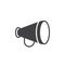 Advertising, announcement, bullhorn icon vector