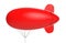 Advertising blank blimp airship,inflatable helium balloon,inflatable zeppelin. 3d render illustration.