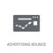 advertising Bounce icon. Trendy advertising Bounce logo concept