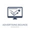 advertising Bounce icon. Trendy flat vector advertising Bounce i