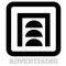 Advertising conceptual graphic icon