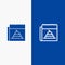 Advertising, Fake, Hoax, Journalism, News Line and Glyph Solid icon Blue banner Line and Glyph Solid icon Blue banner