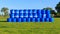 Advertising on hay bales on a New Zealand farm