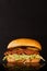 Advertising photography for hamburger restaurant and American food