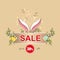 Advertising of spring Easter sales and discounts