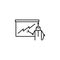 Advisor instructive report concept line icon. Simple element illustration. Advisor instructive report concept outline symbol desig