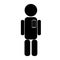 Advisor robot machine neon style icon.Vector of robo icons for website or mobile application or man with smart tech heart