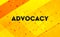 Advocacy abstract digital banner yellow background