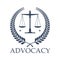 Advocacy legal center vector icon justice scales