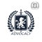 Advocacy vector isolated icon or emblem